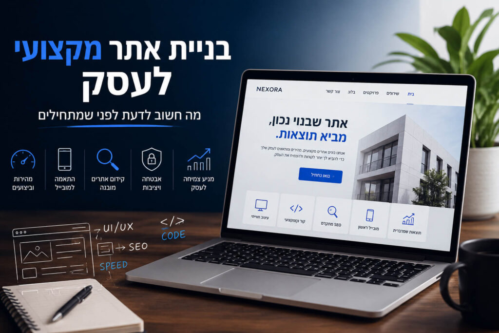 בניית אתר מקצועי לעסק – מה באמת חשוב לדעת לפני שמתחילים